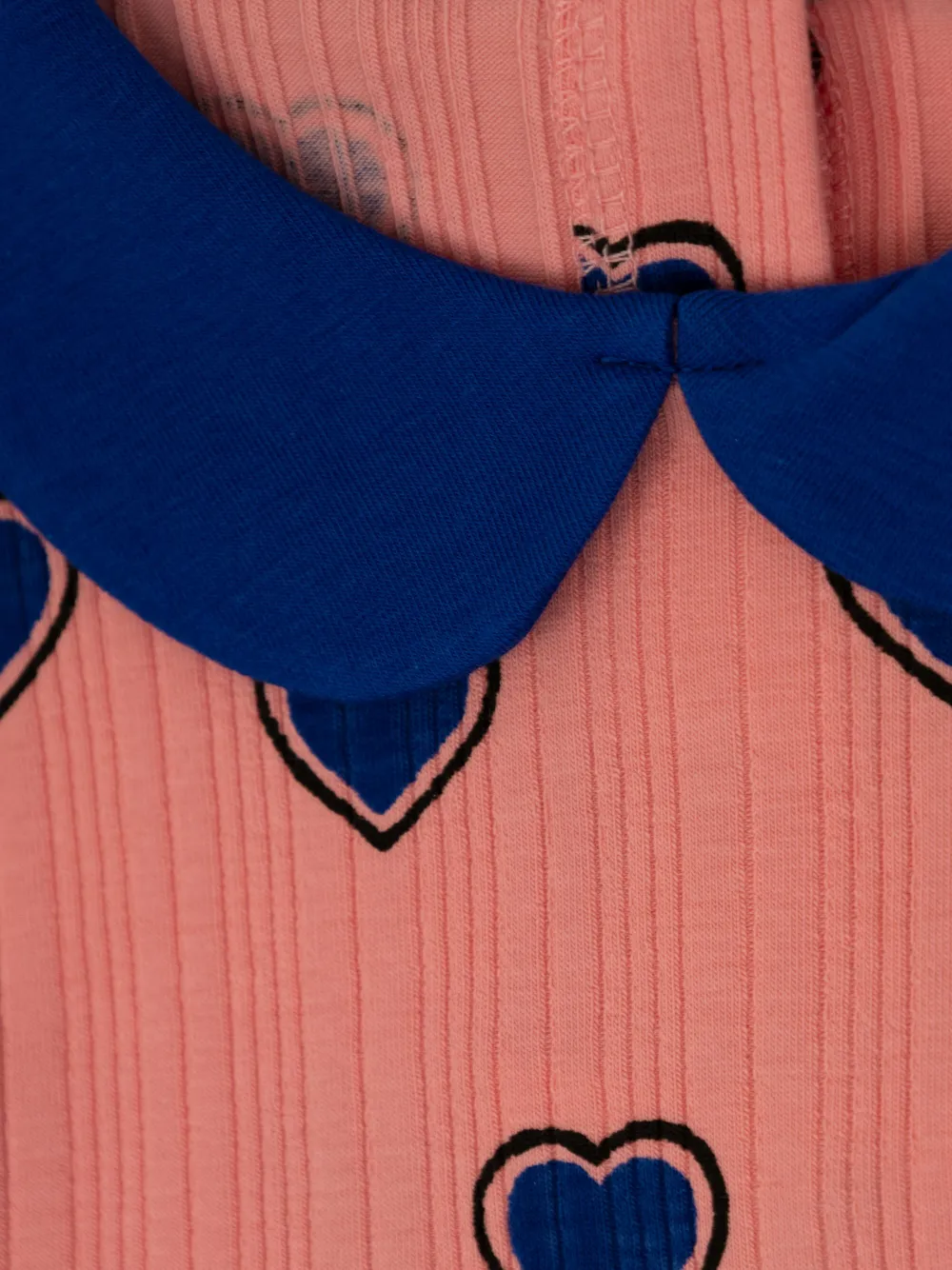 Mini Rodini Jurk met hartprint Roze