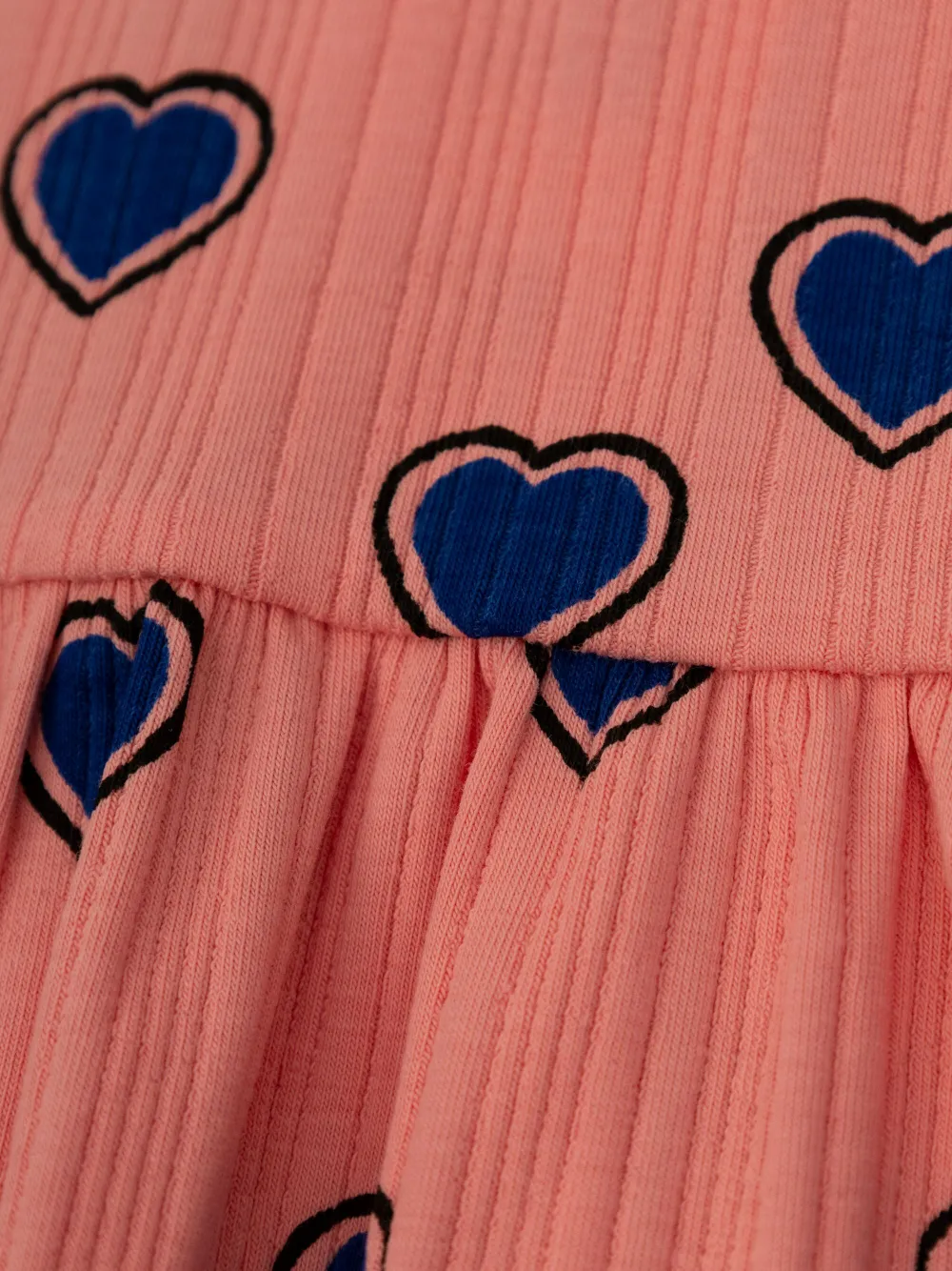 Mini Rodini Jurk met hartprint Roze