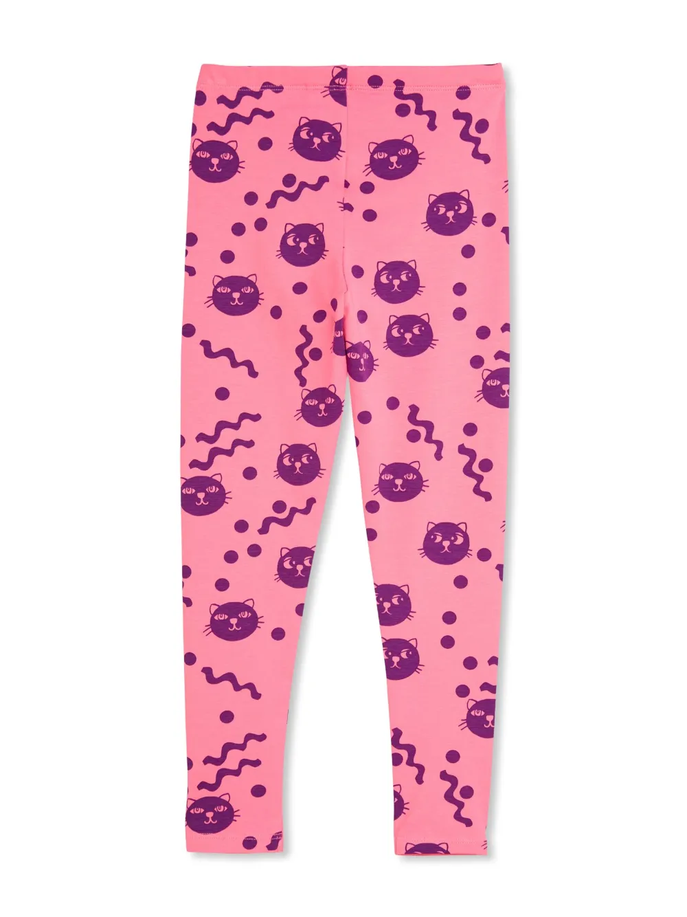 Mini Rodini Squiggly Cats leggings - Roze