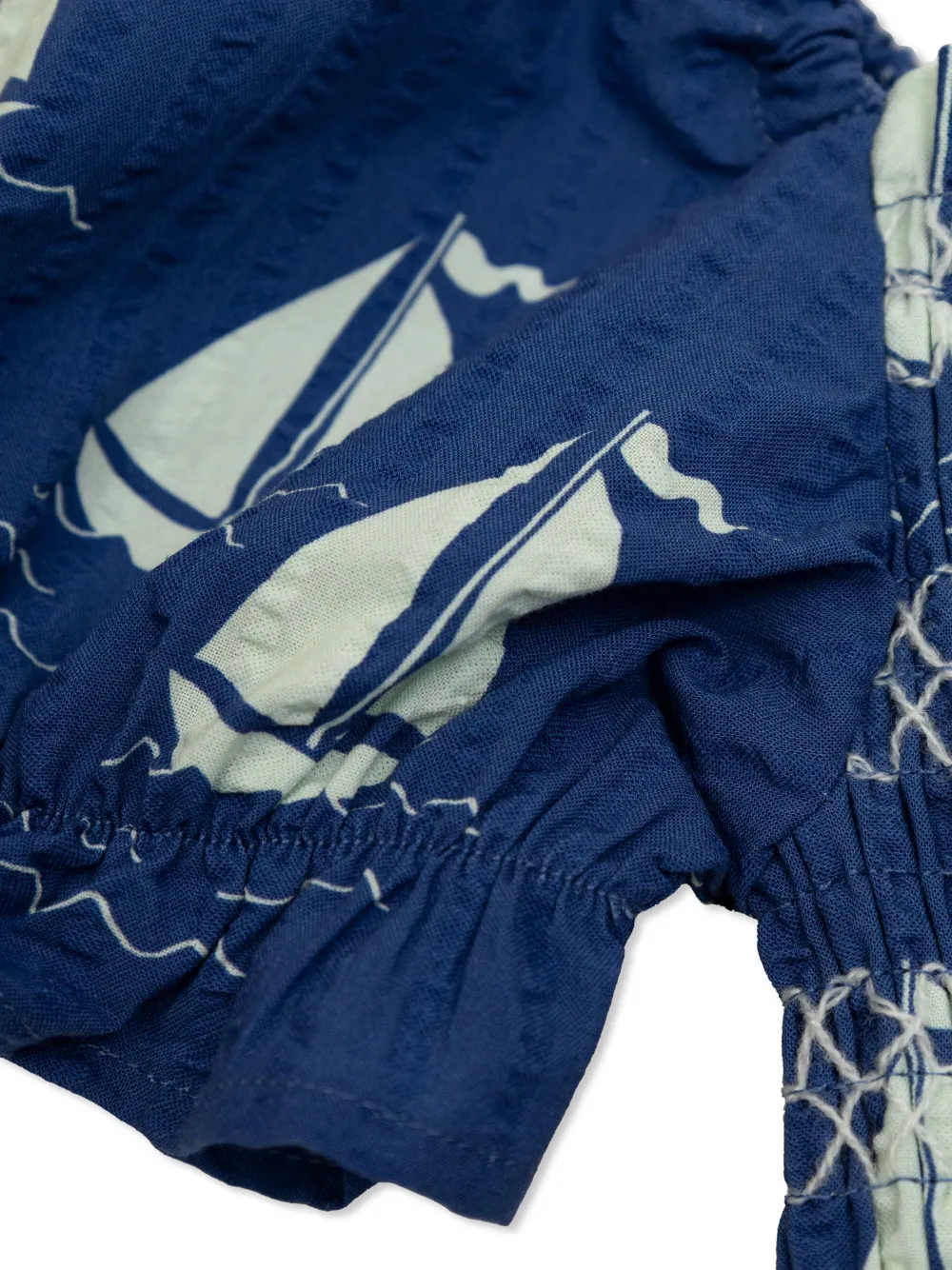Mini Rodini Jurk van biologisch katoen Blauw