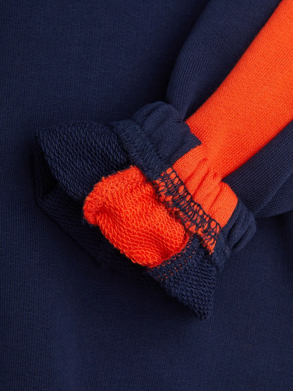 Mini Rodini Sweater met opstaande kraag Blauw