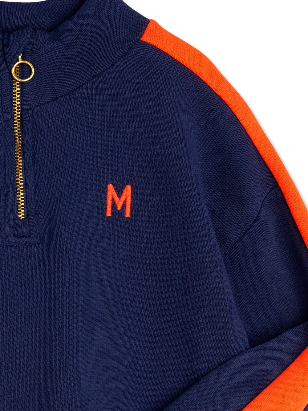 Mini Rodini Sweater met opstaande kraag Blauw