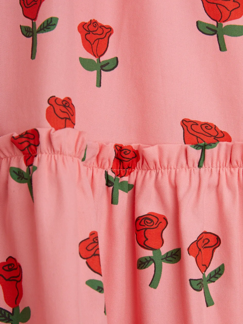 Mini Rodini Jurk van biologisch katoen Roze
