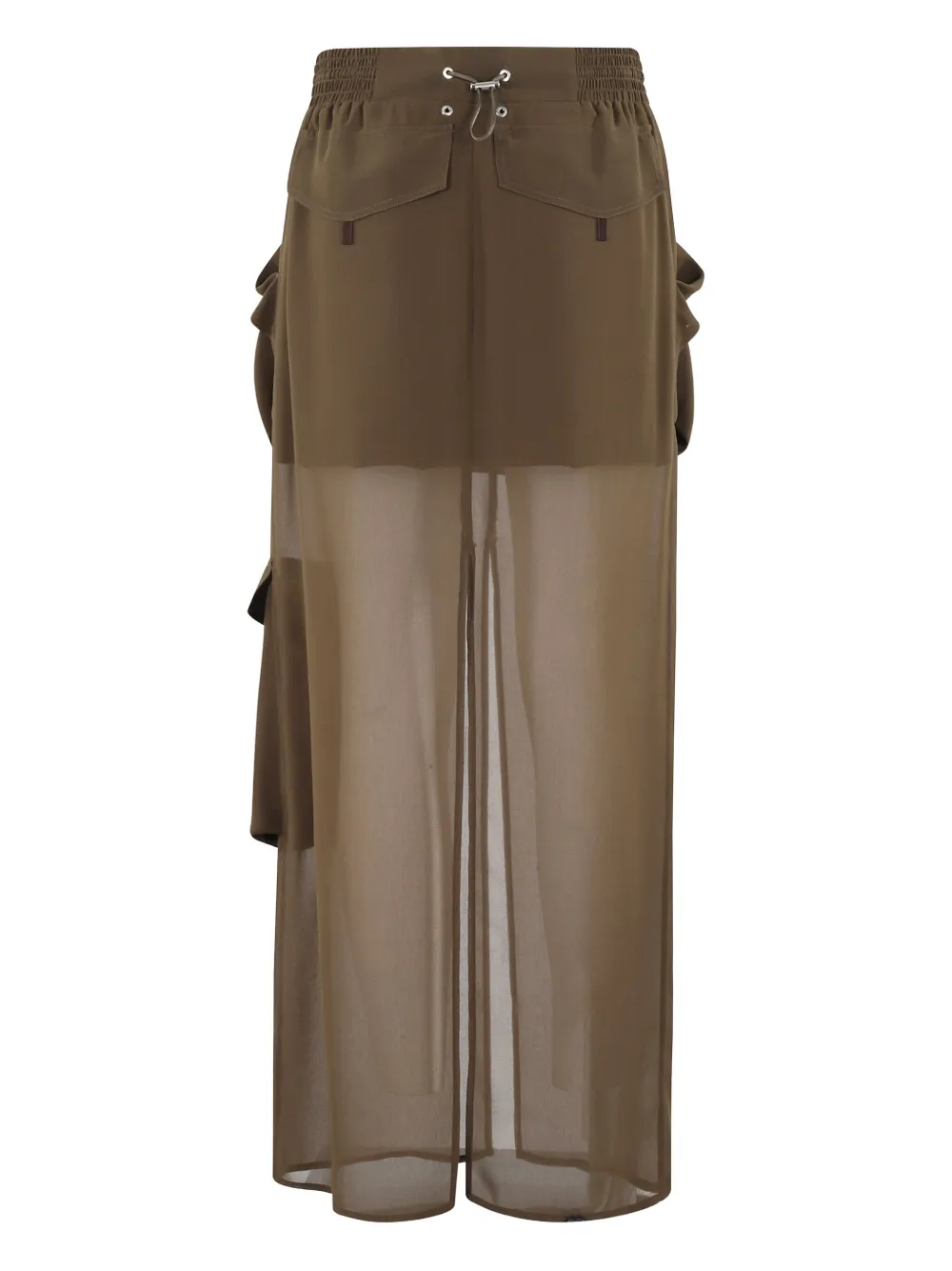 PINKO pocket-layered skirt Groen