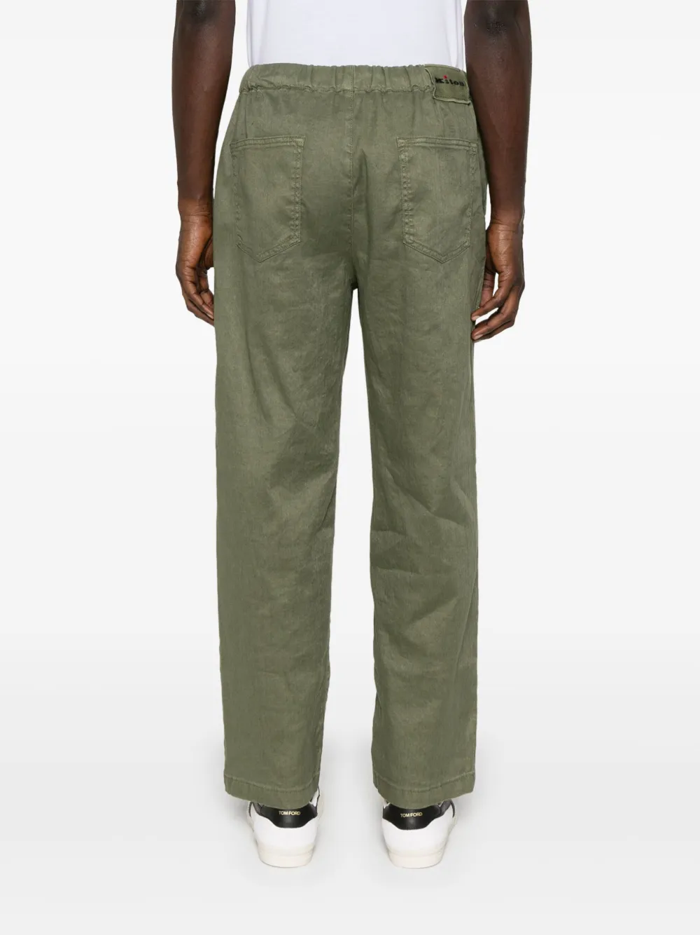 Kiton Broek met trekkoord Groen