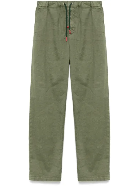 Kiton pantalones con cordones en la pretina