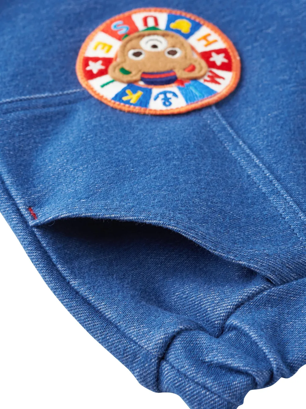 Miki House Shorts met beerpatch Blauw
