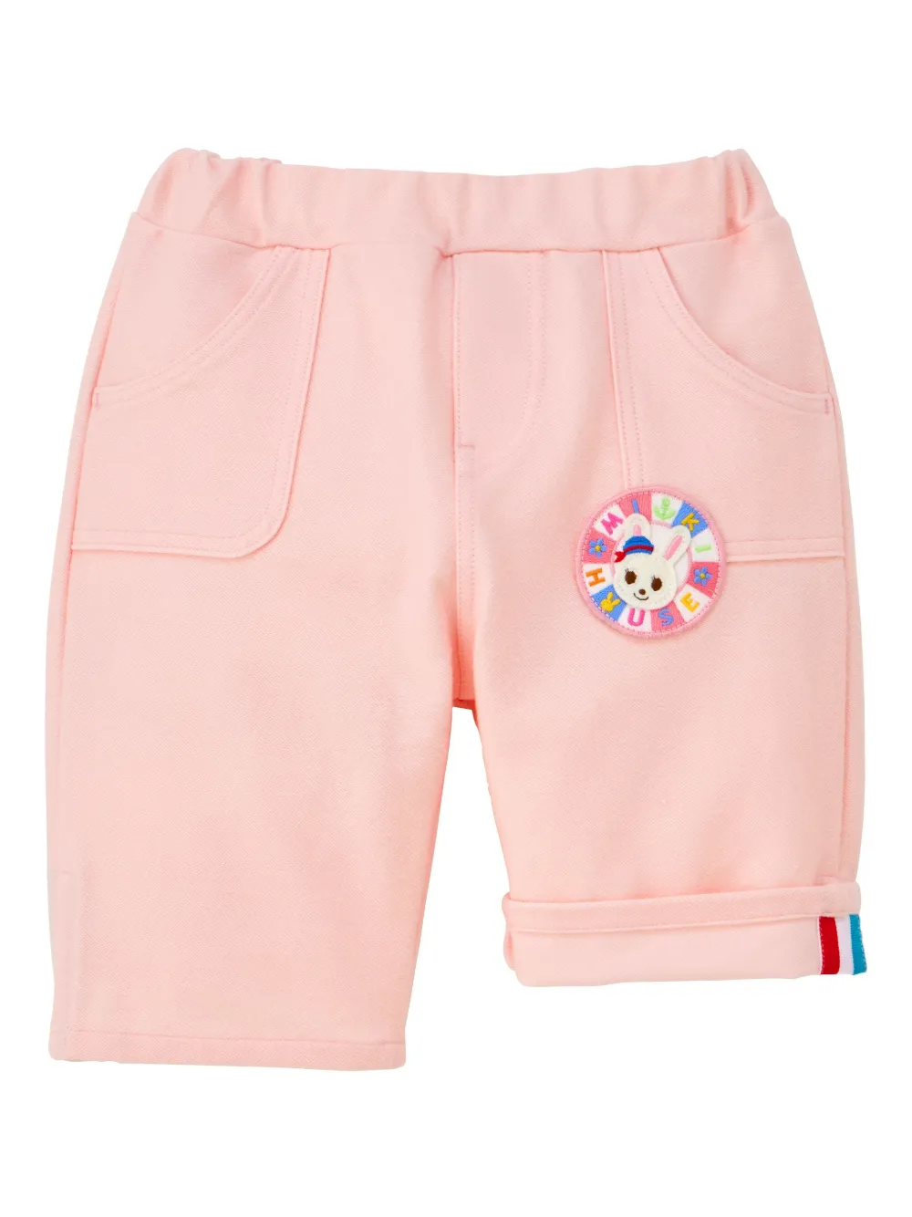 Miki House ラビットパッチ ショートパンツ - ピンク Miki House ラビットパッチ ショートパンツ - ピンク