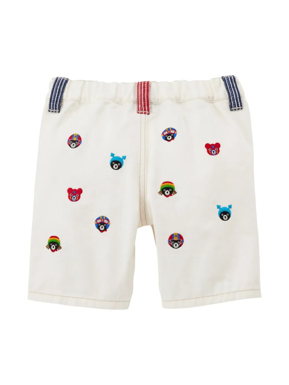 Miki House Katoenen shorts - Wit