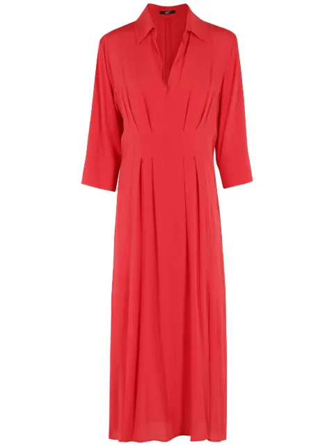 Seventy vestido con detalles plisados