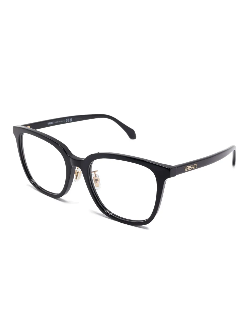 Versace Eyewear Bril met vierkant montuur - Zwart