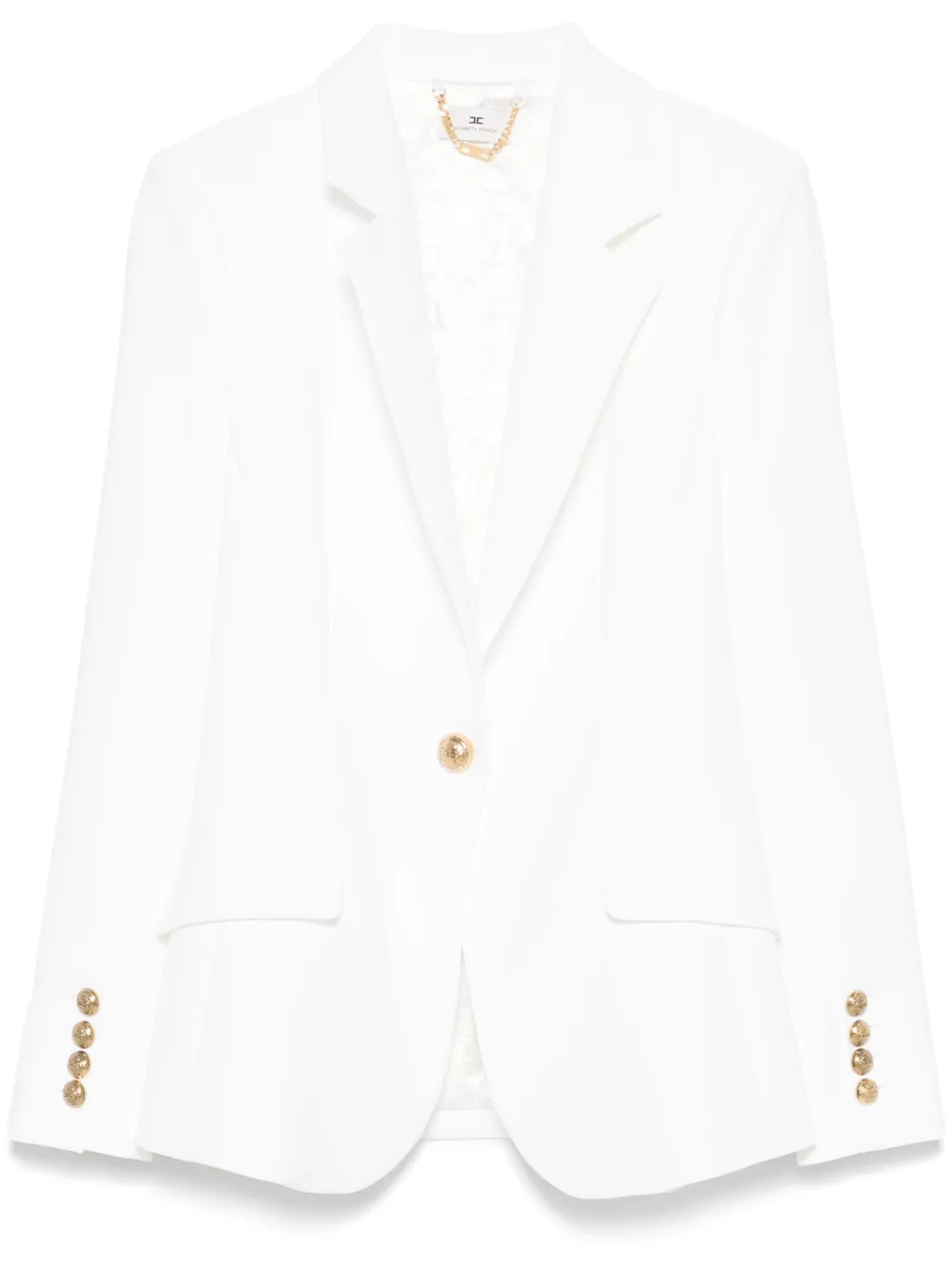 Elisabetta Franchi Crêpe blazer Wit