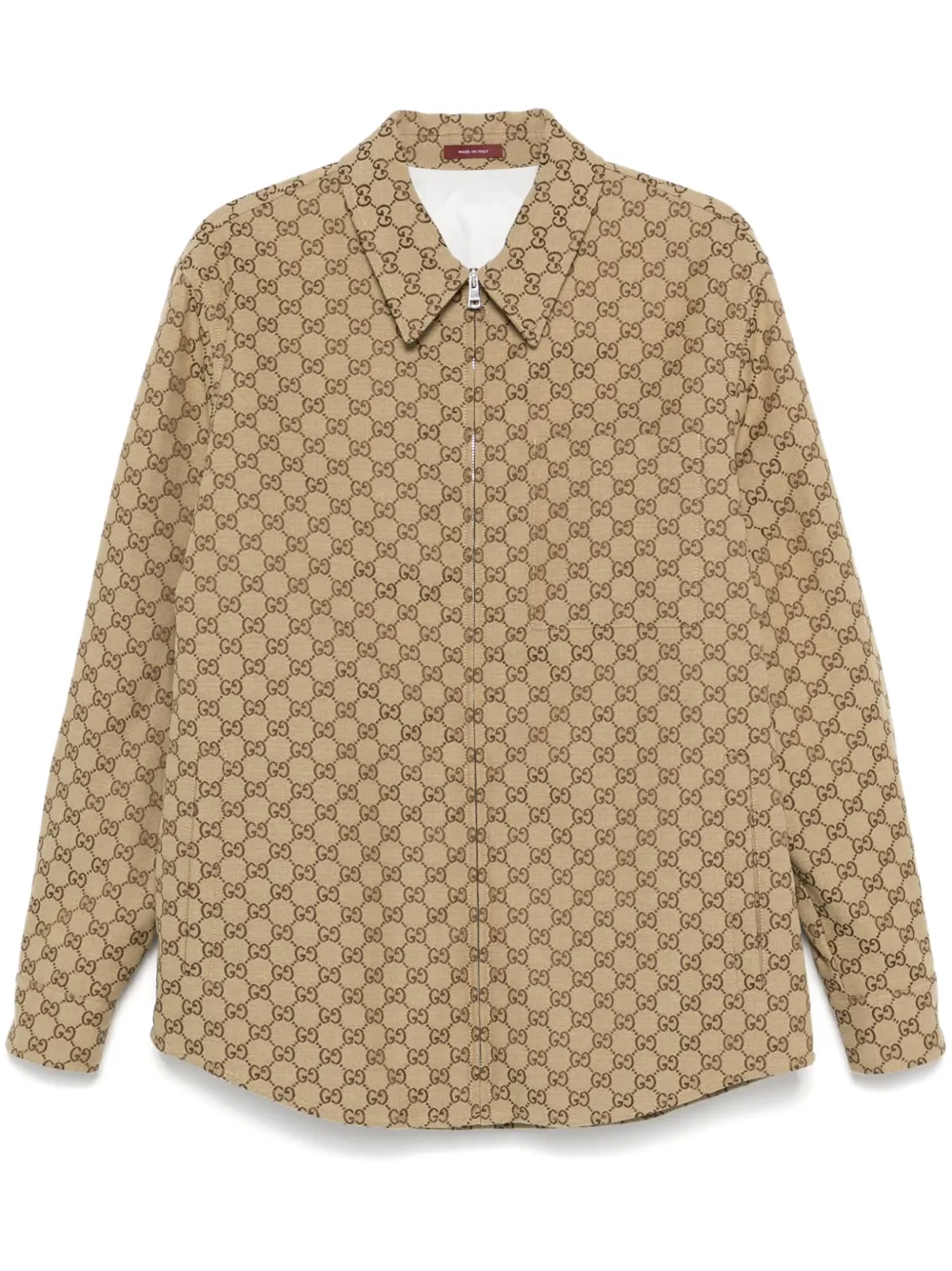 Gucci Shirtjack met GG-canvas Beige