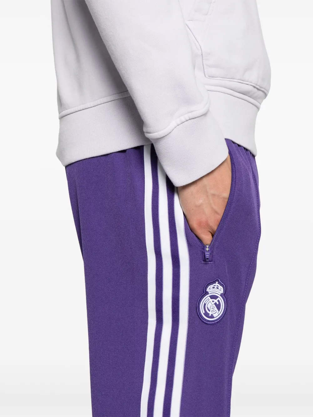 adidas Real Madrid Icons Terrace broek Paars