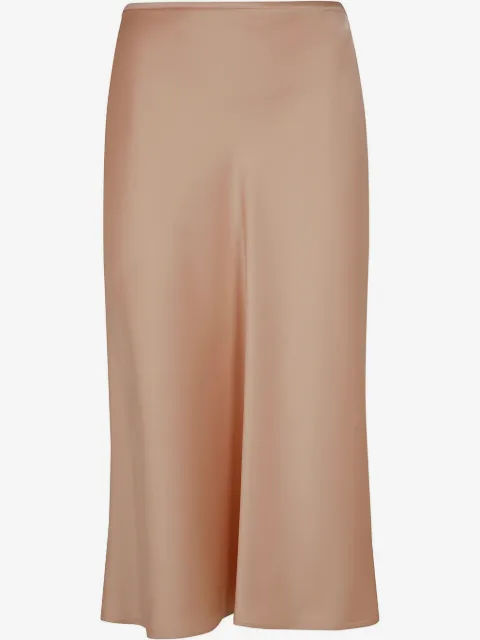 Blumarine falda midi con efecto satinado