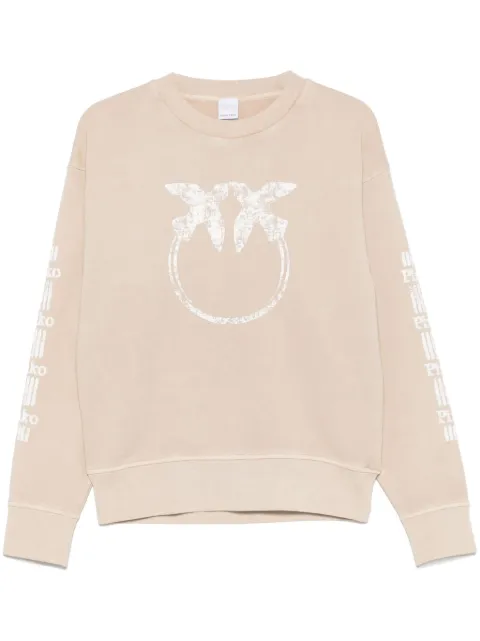 PINKO Love Birds-print sweatshirt 