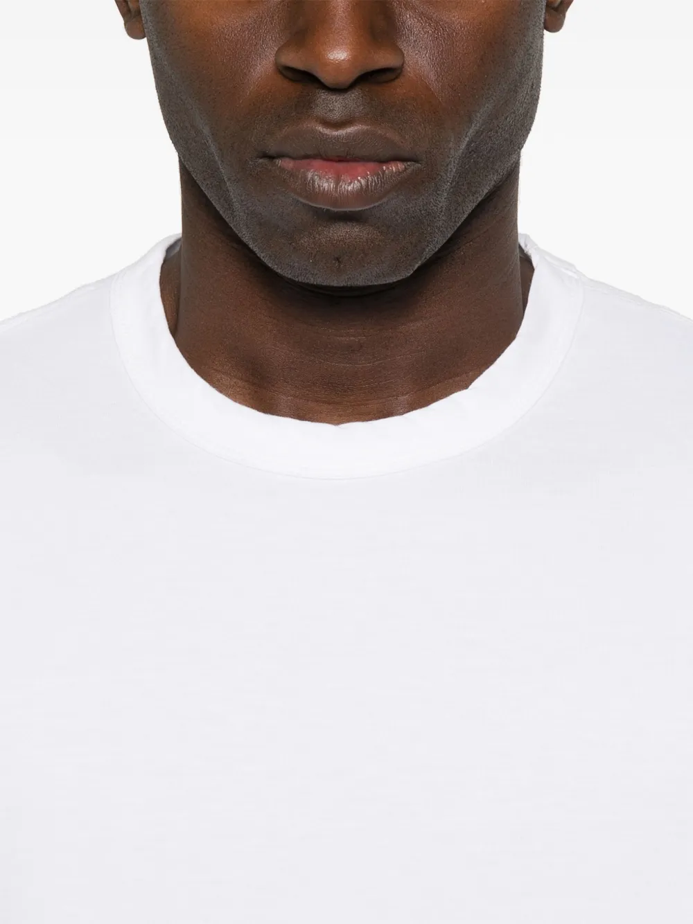 Shop James Perse Jersey Crew-neck T-shirt In Weiss