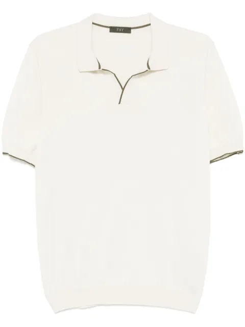 Fay polo-collar T-shirt