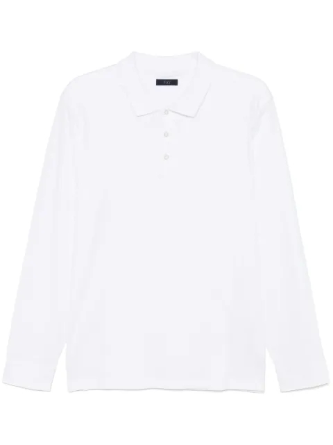 Fay logo-embroidered polo shirt