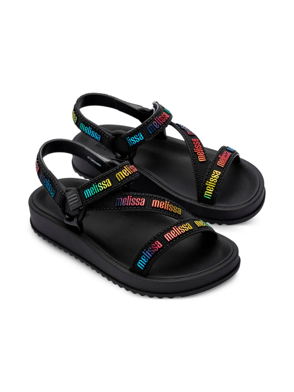 Mini Melissa Strip MLover sandals Black