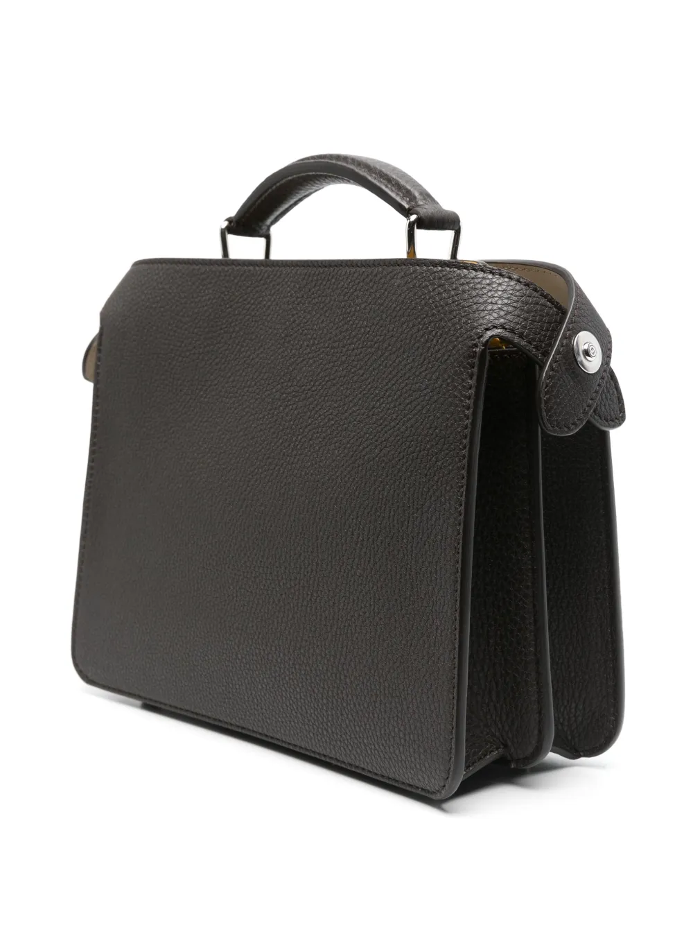FENDI Kleine Peekaboo I See u leren shopper Bruin