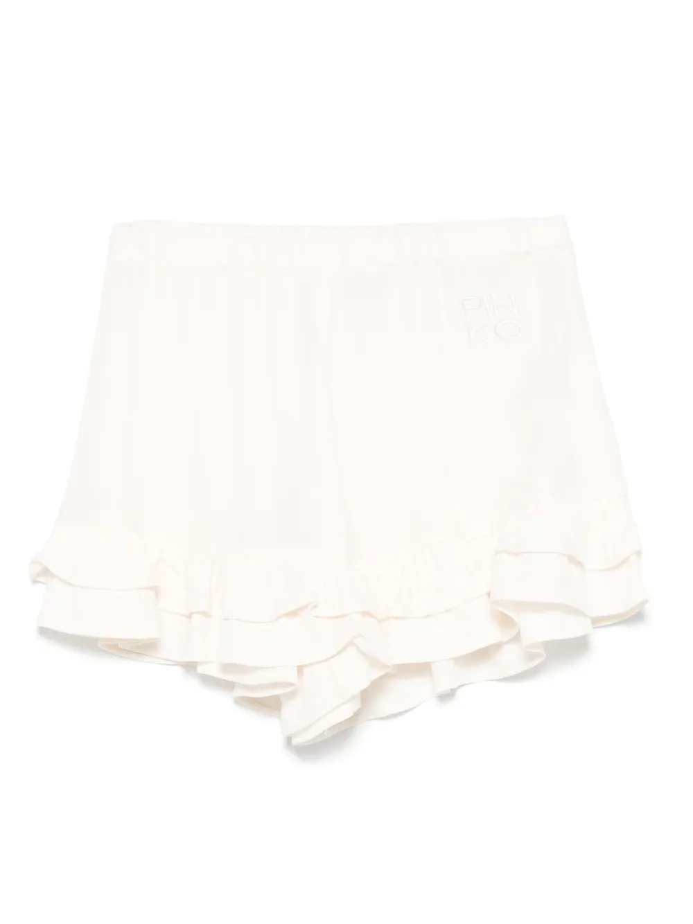Pinko Kids Shorts met geborduurd logo Wit