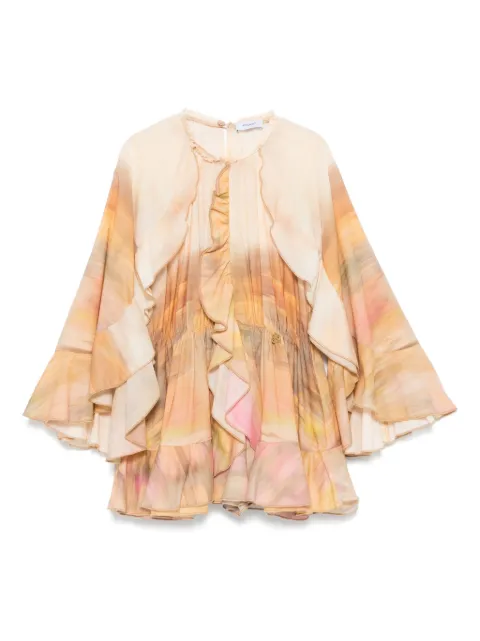 Pinko Kids jumpsuit corto con estampado abstracto