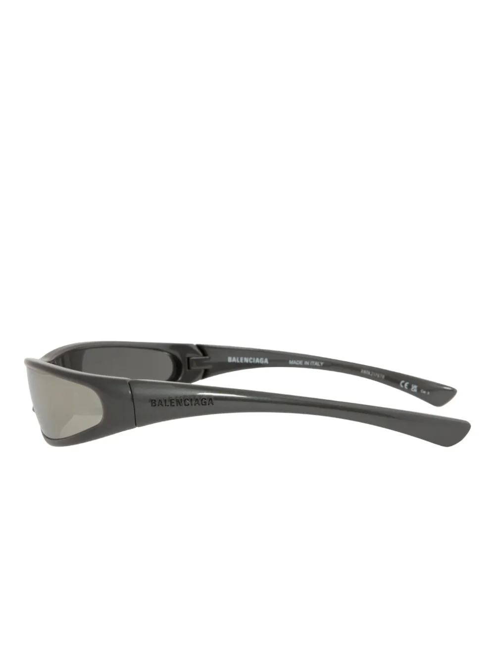 Balenciaga Eyewear Blade zonnebril met rechthoekig montuur - Zwart