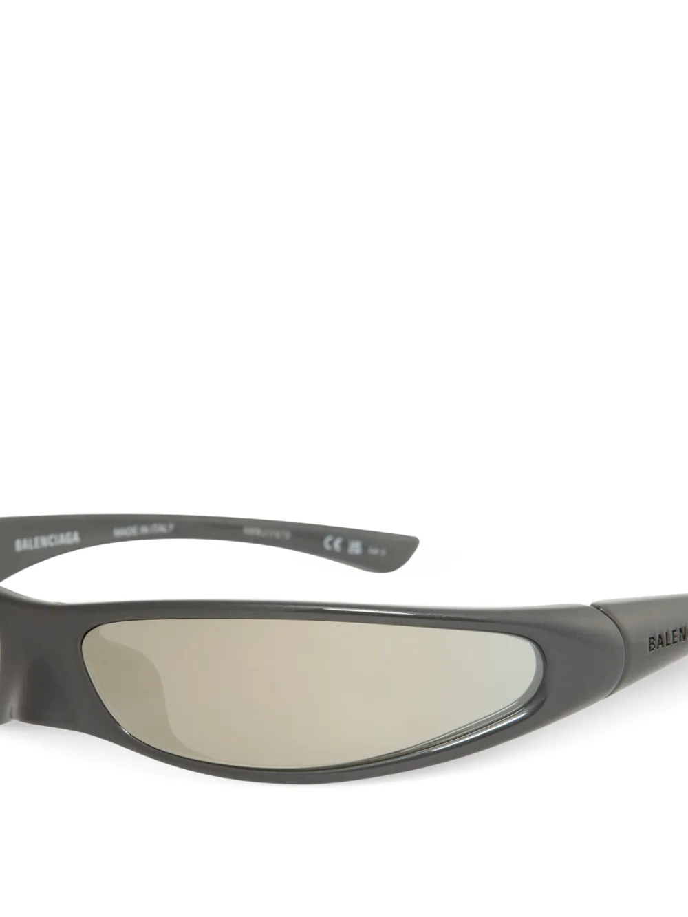 Balenciaga Eyewear Blade zonnebril met rechthoekig montuur Zwart