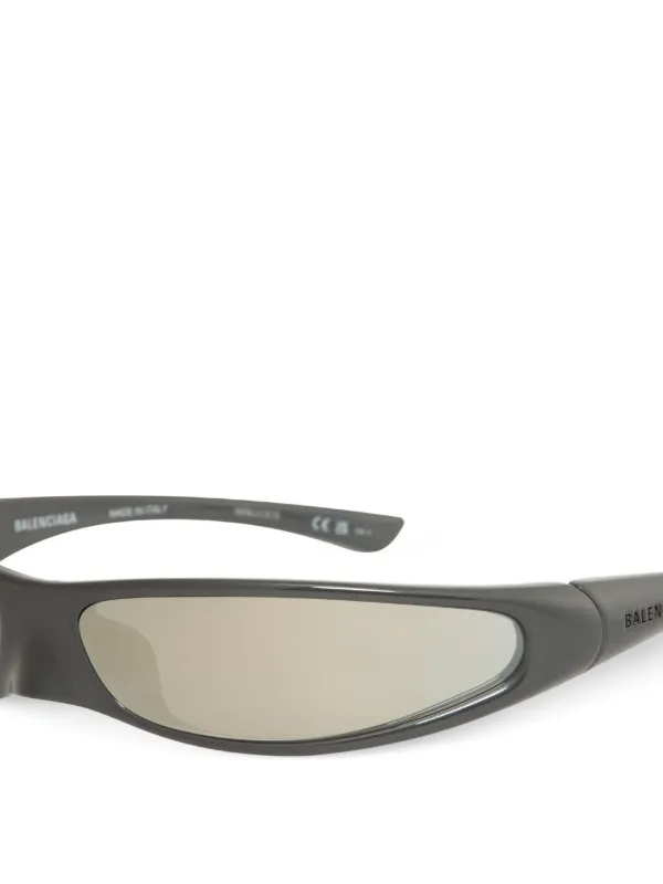 Balenciaga Eyewear Blade Rectangle Sunglasses | Black