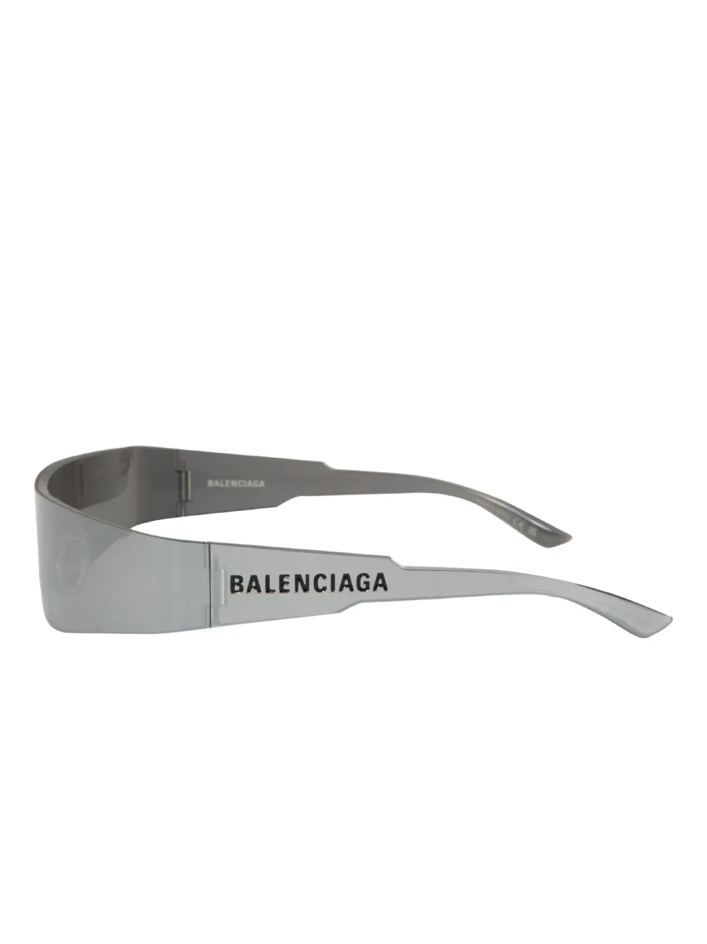 Balenciaga Eyewear BB0041S zonnebril met rechthoekig montuur - Grijs