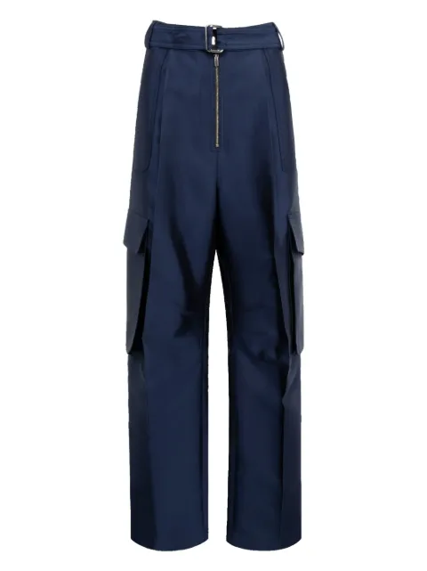 Christopher John Rogers pantalones cargo con diseño recto
