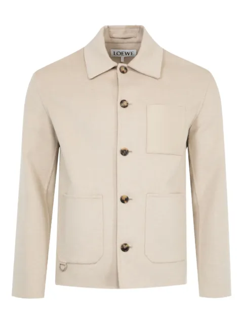 LOEWE cashmere-blend shirt jacket