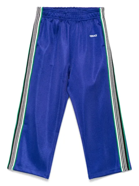 Versace Kids Calça esportiva com detalhe de listras
