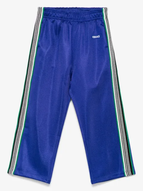 Versace Kids Joggers con dettaglio a righe
