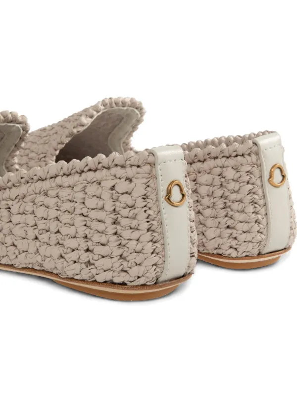 Moncler Braided slip-on Loafers | Neutrals | FARFETCH display picture 3