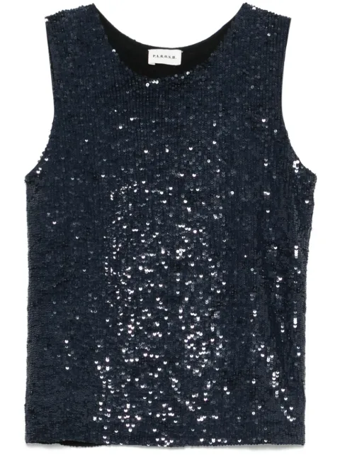 P.A.R.O.S.H. camiseta bordada con lentejuelas