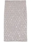 P.A.R.O.S.H. sequined midi skirt - Neutrals