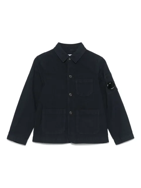 C.P. Company Kids sobrecamisa con parche del logo