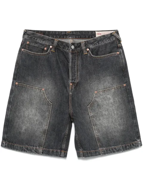 EVISU shorts de mezclilla con gaviotas estampadas
