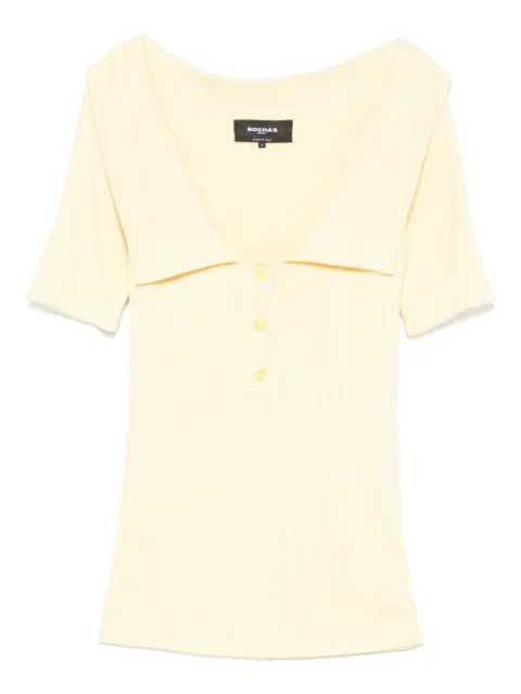 Rochas playera tipo polo de seda