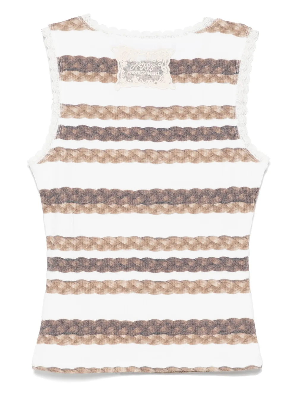 Andersson Bell hair braid-stripe tank top | Vests & Tank Tops | Image 2