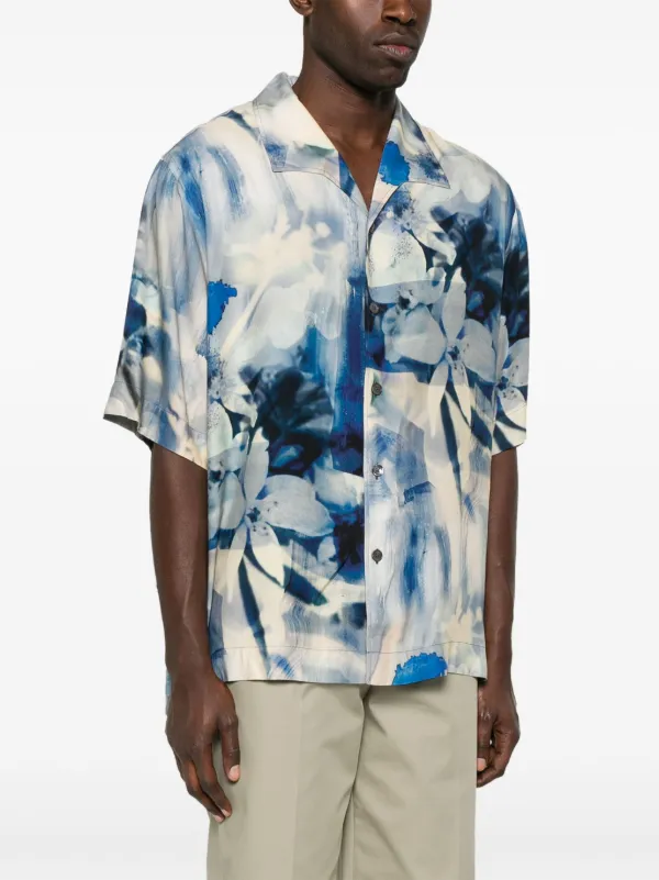 希少XL極美品！Paul Smith×Basquiat 総柄シャツ リネン混 - メルカリ