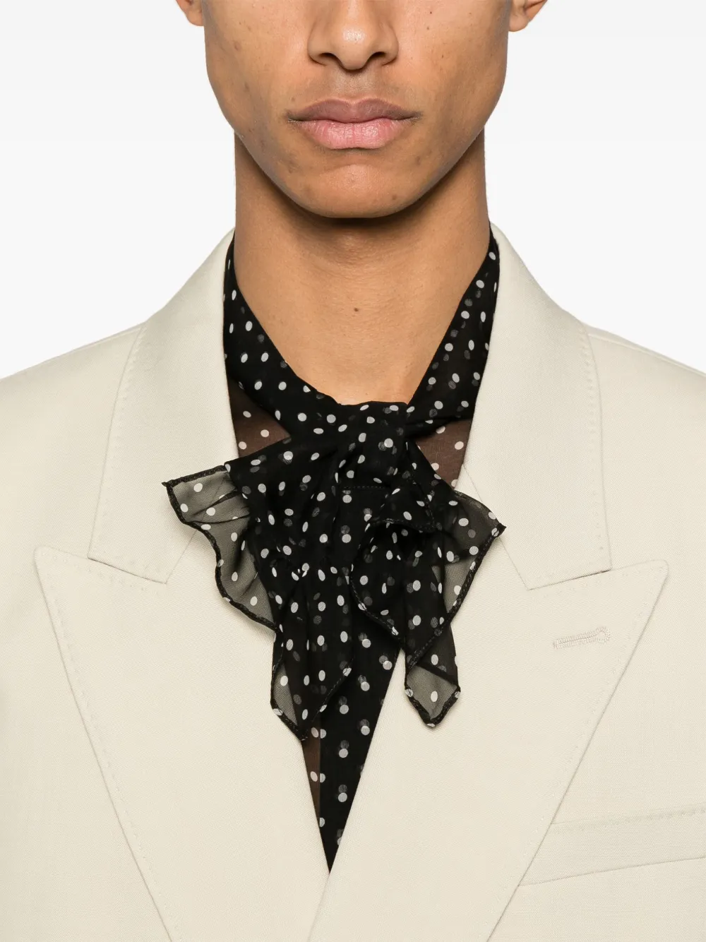 Saint Laurent Wollen blazer Beige