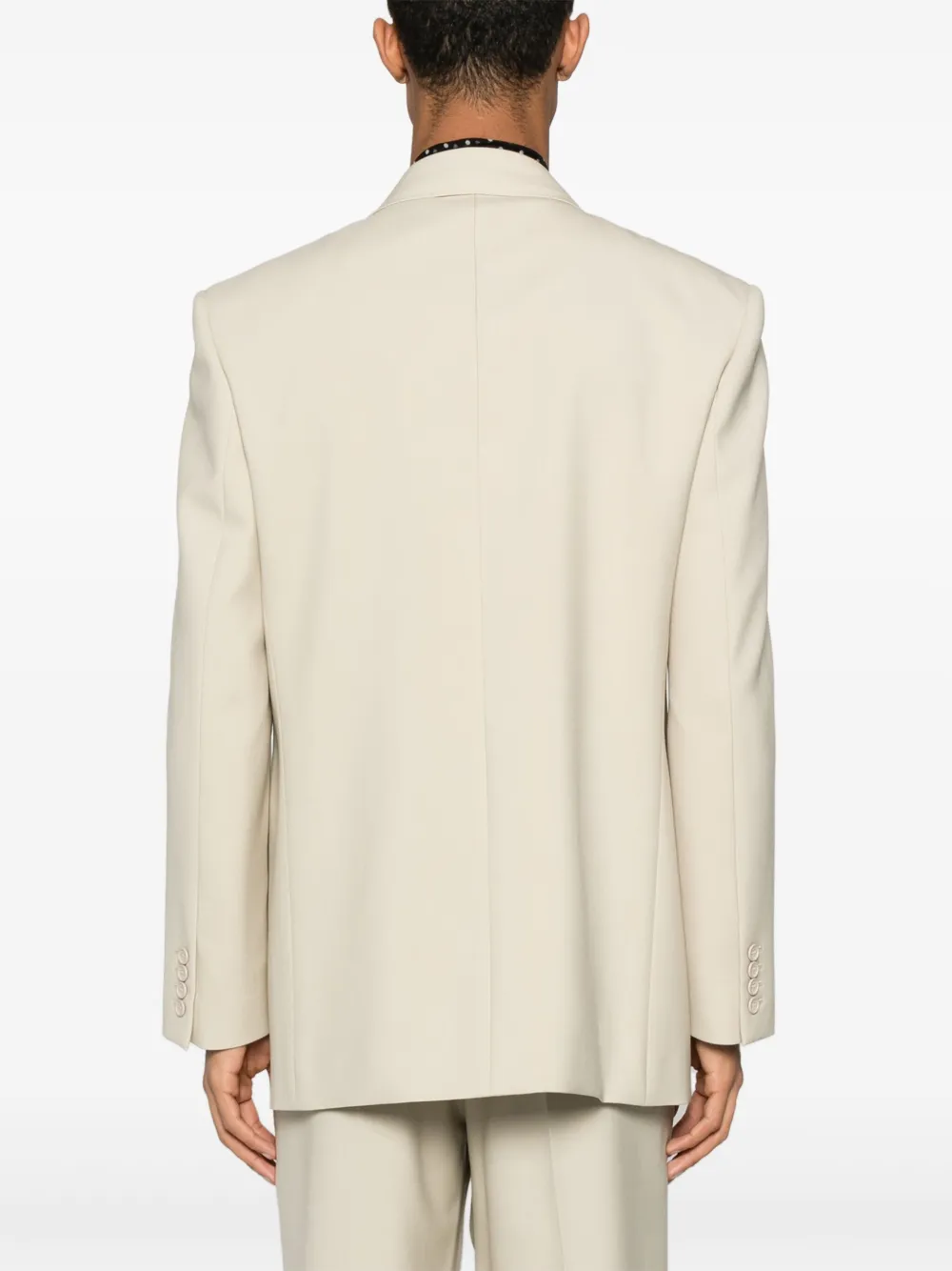 Saint Laurent Wollen blazer Beige