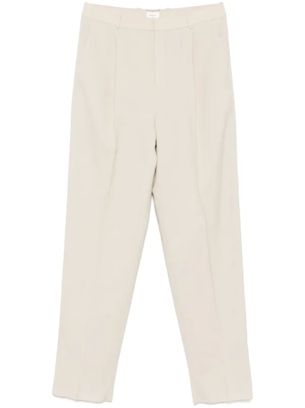 【 Saint Laurent】Ivory wool pant White 28918037_58080057_600.jpg