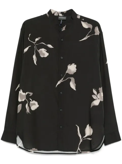 Emporio Armani floral-print shirt