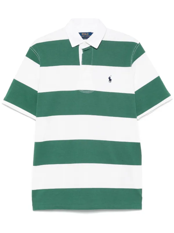 Polo by Ralph Lauren グリーンストライプポロシャツ Polo Ralph Lauren ストライプ ポロシャツ | グリーン | FARFETCH JP