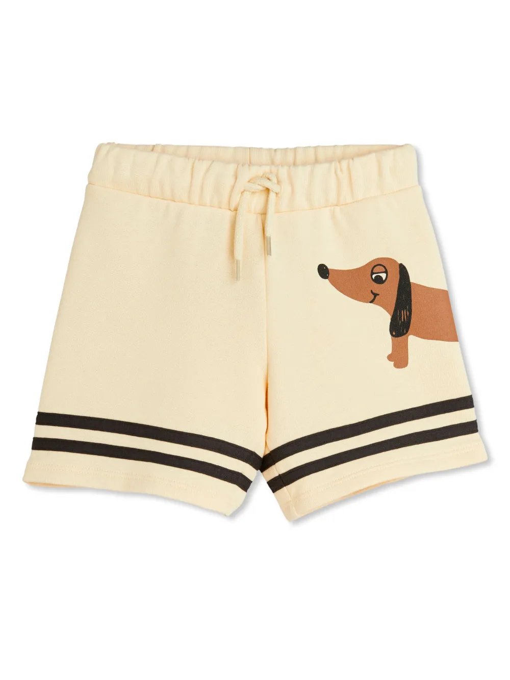 Mini Rodini Shorts met hondenpatroon Beige