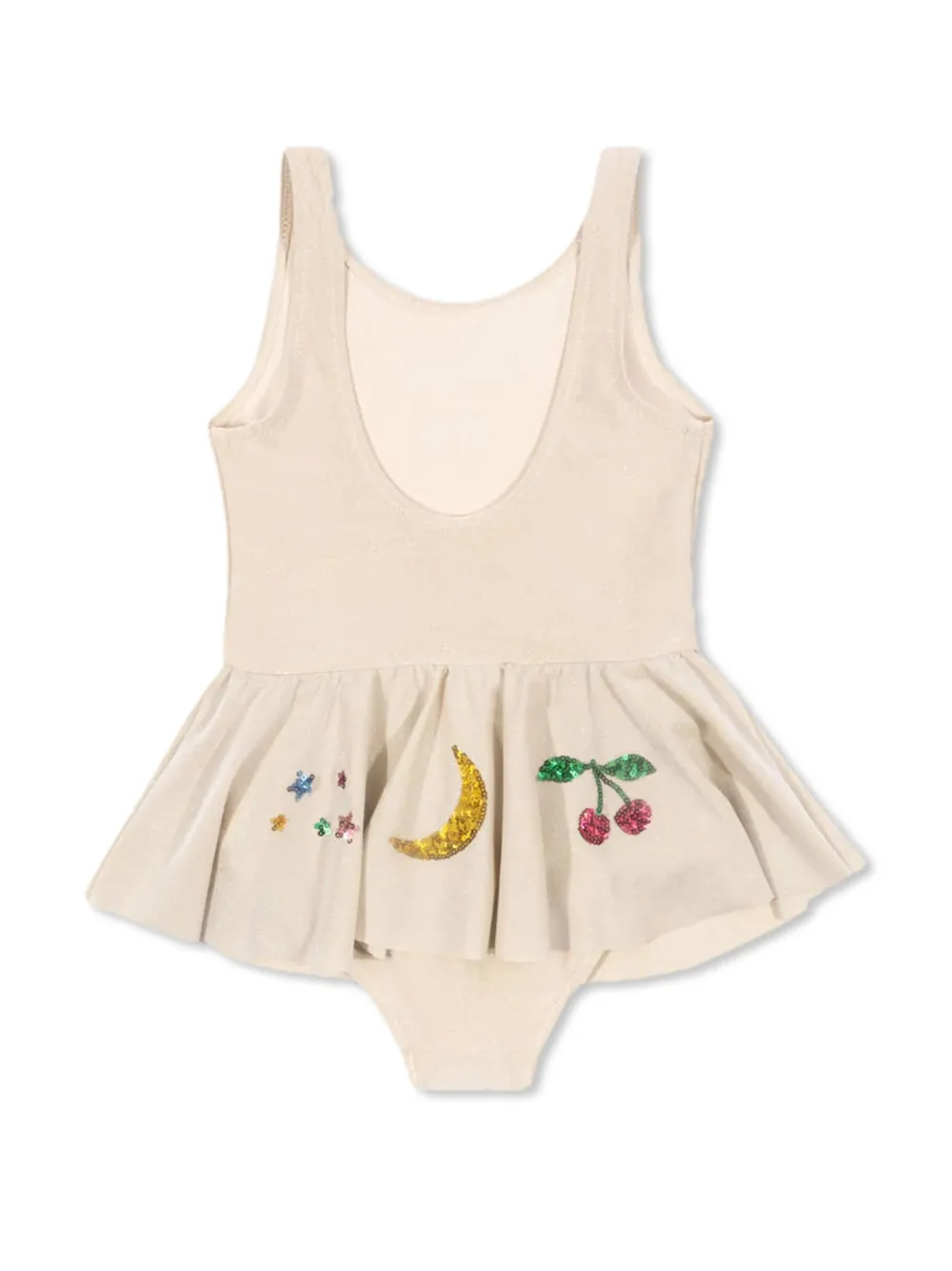 Konges Sløjd appliqué detailing swimsuit - Beige